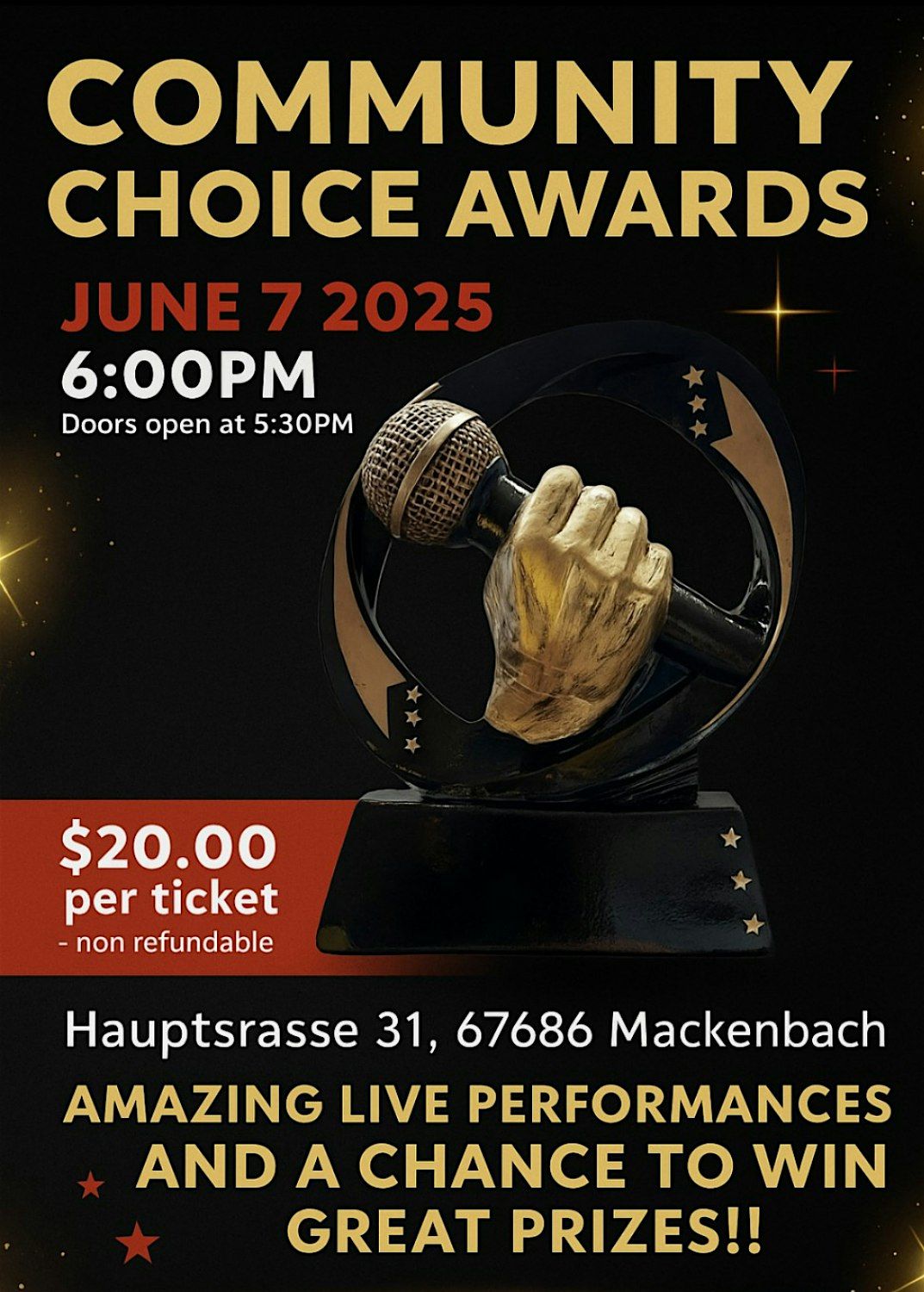 Community Choice Awards, 7 June | Event in Kaiserslautern | AllEvents