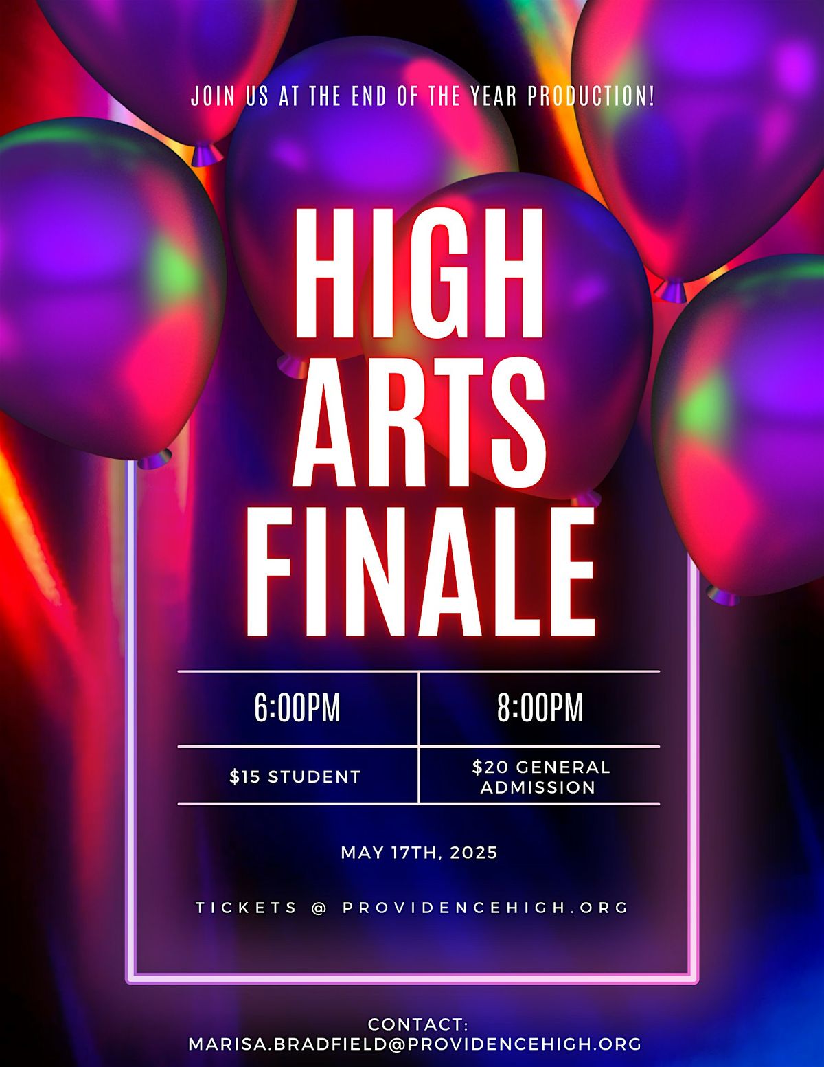 High Arts Finale, 17 May | Event in Burbank | AllEvents