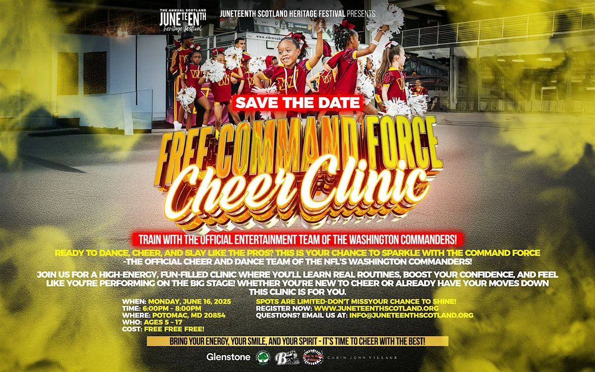 Scotland Juneteenth Heritage Festival Cheer Clinic, 16 June 2025 ...