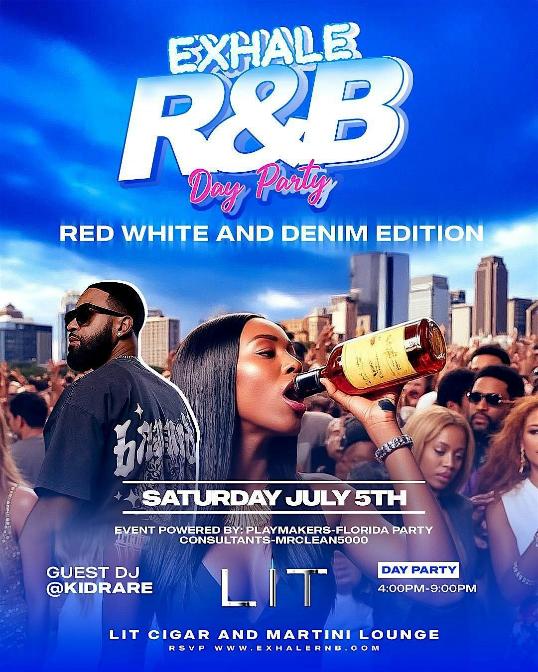 4th of July Exhale R&B Day Party - Red White and Denim  Edition, 5 July | Event in Tampa | AllEvents