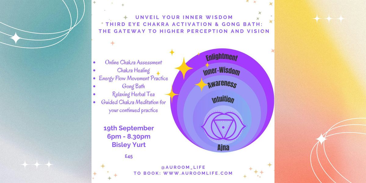 Unveil Your Inner Wisdom: Third Eye Chakra Activation & Gong Bath, 29 March | Event in Guildford | AllEvents