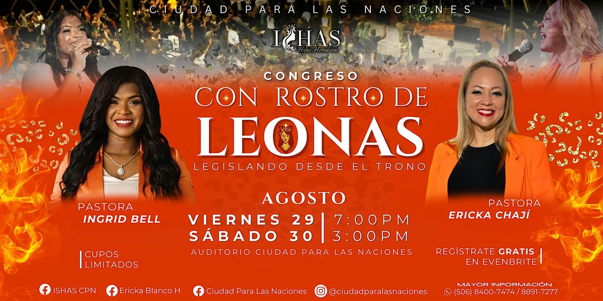 CONGRESO CON ROSTRO DE LEONAS | LEGISLANDO DESDE EL TRONO, 29 August | Event in Guápiles | AllEvents