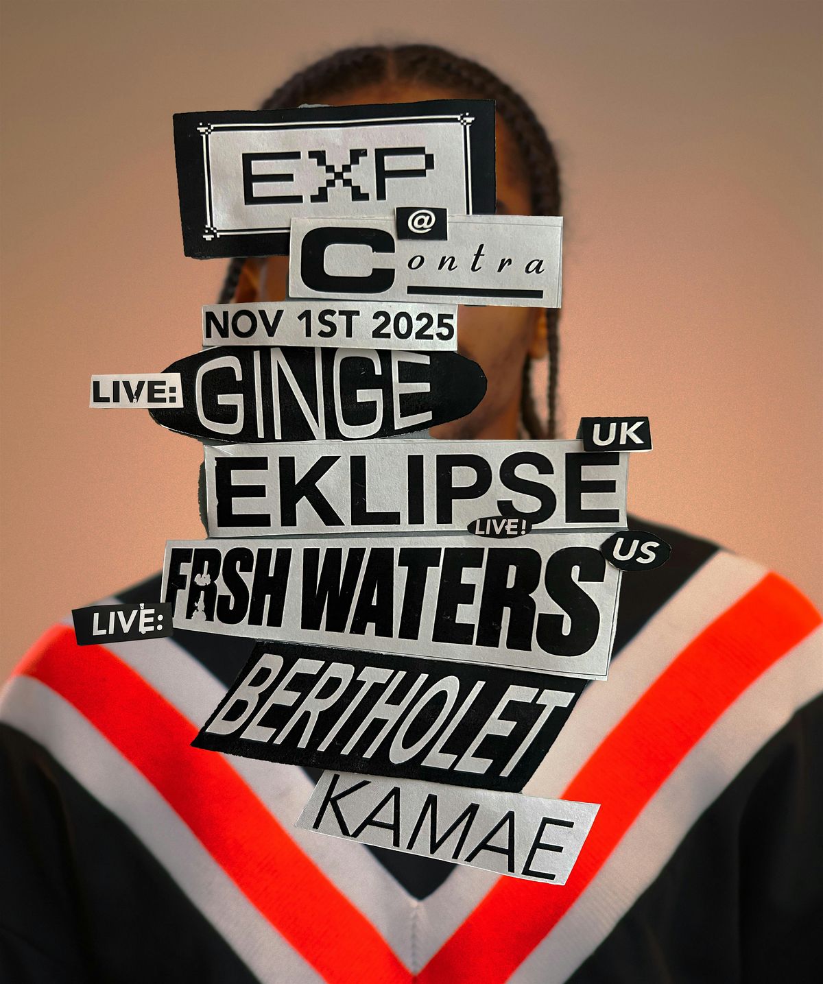 EXP @ Contra + GINGE, Eklipse, Frsh Waters, KAMAE & Bertholet, 1 November | Event in Amsterdam | AllEvents