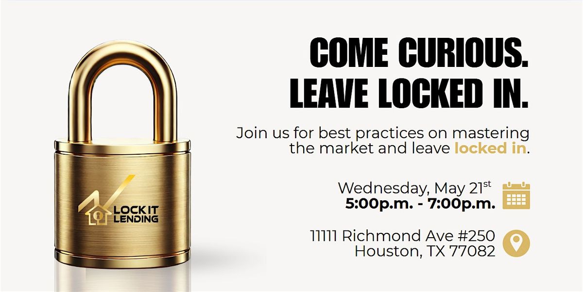 Come Curious. Leave Locked In!, 21 May | Event in Houston | AllEvents