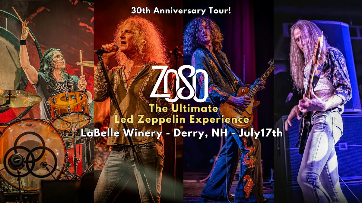 Zoso: The Ultimate Led Zeppelin Experience at LaBelle Winery Derry, 17 July | Event in Derry | AllEvents