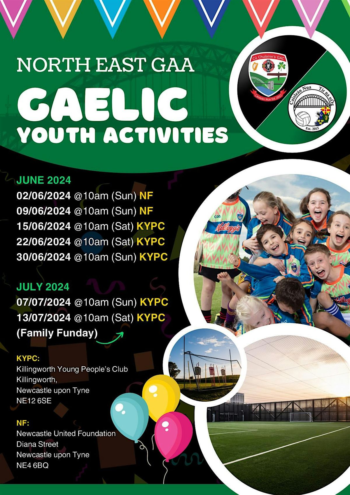 Newcastle Upon Tyne GAA - Gaelic Youth Activities (Session 2), 8 June | Event in Newcastle upon Tyne | AllEvents