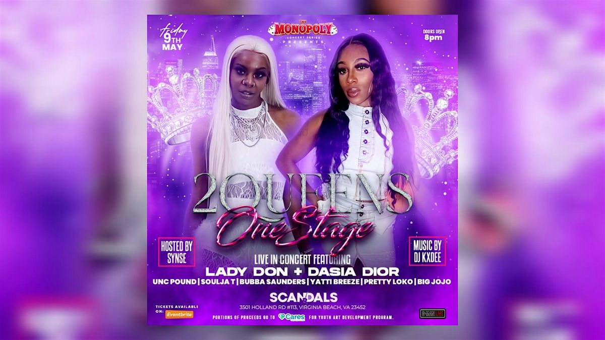 The Monopoly Concert Series Presents "2 Queens One Stage", 9 May | Event in Virginia Beach | AllEvents