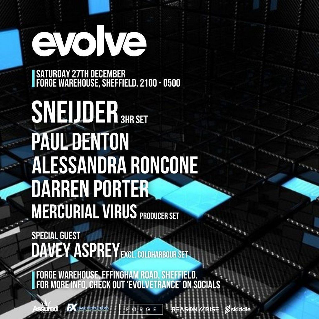 Evolve @ FORGE, 27 December | Event in Sheffield | AllEvents