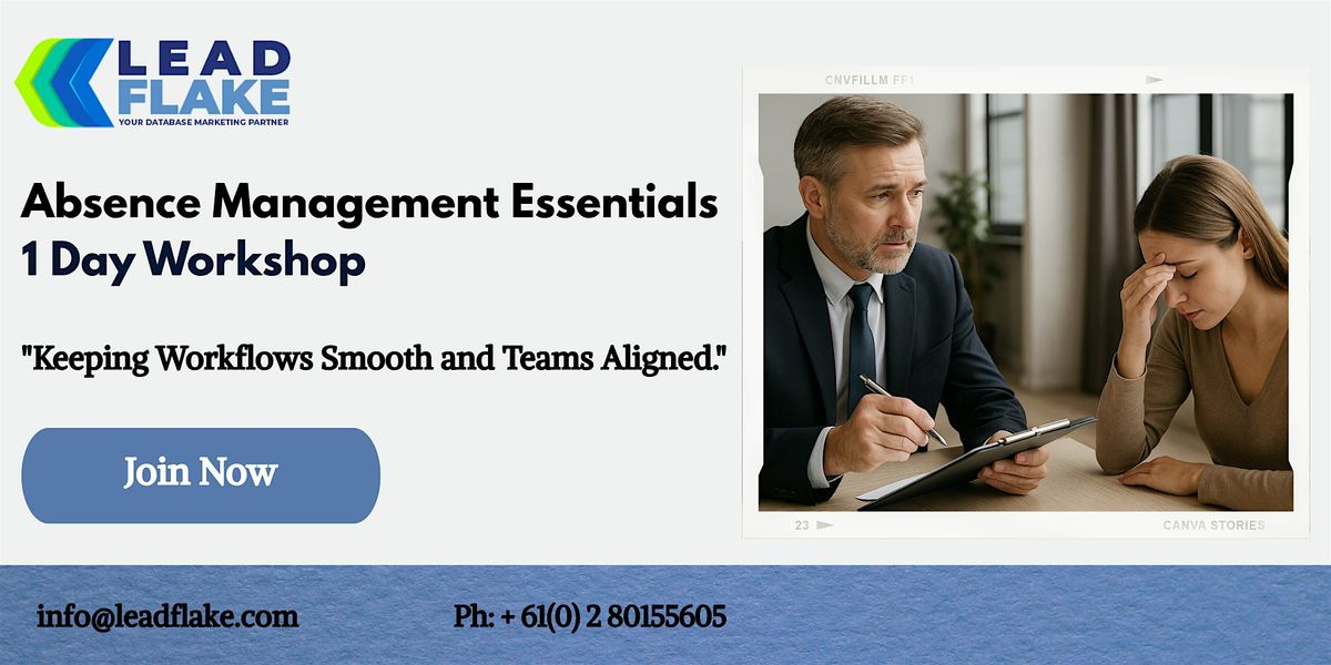 Absence Management  Workshop in Petaling Jaya | Event in Petaling Jaya | AllEvents