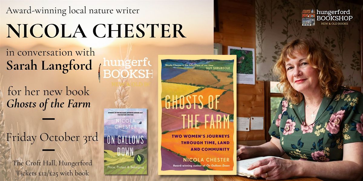 Nicola Chester in conversation with Sarah Langford for Ghosts of the Farm, 3 October | Event in Hungerford