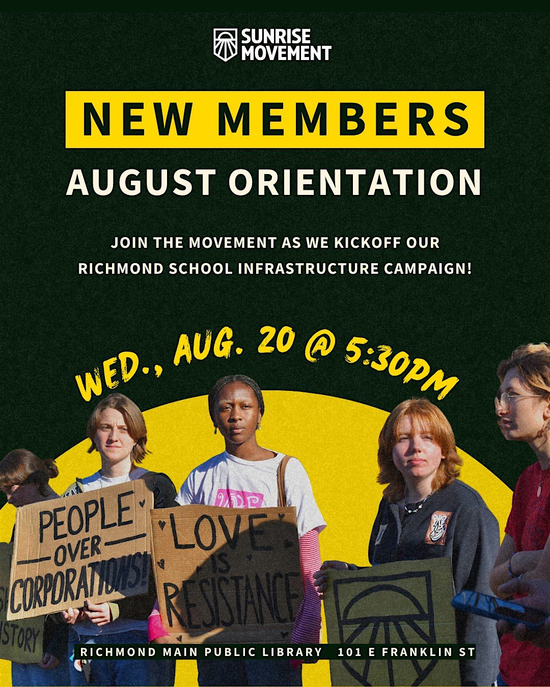 Sunrise New Member Orientation, 20 August | Event in Richmond | AllEvents