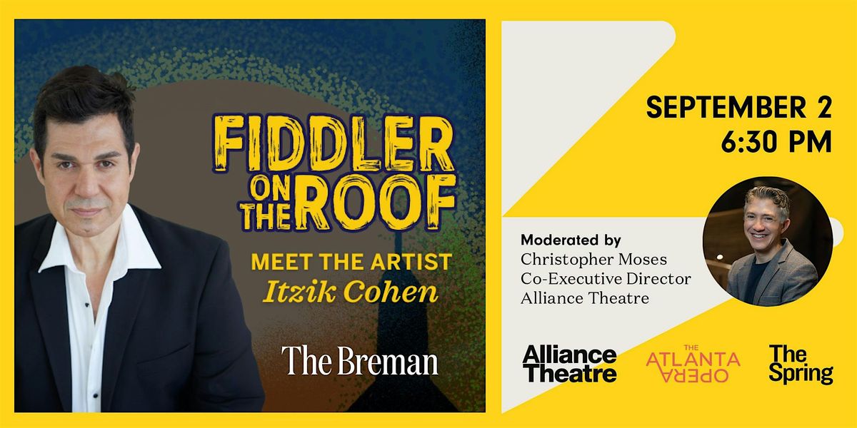 Meet the Artist: A Community Chat with Itzik Cohen, 2 September | Event in Atlanta | AllEvents
