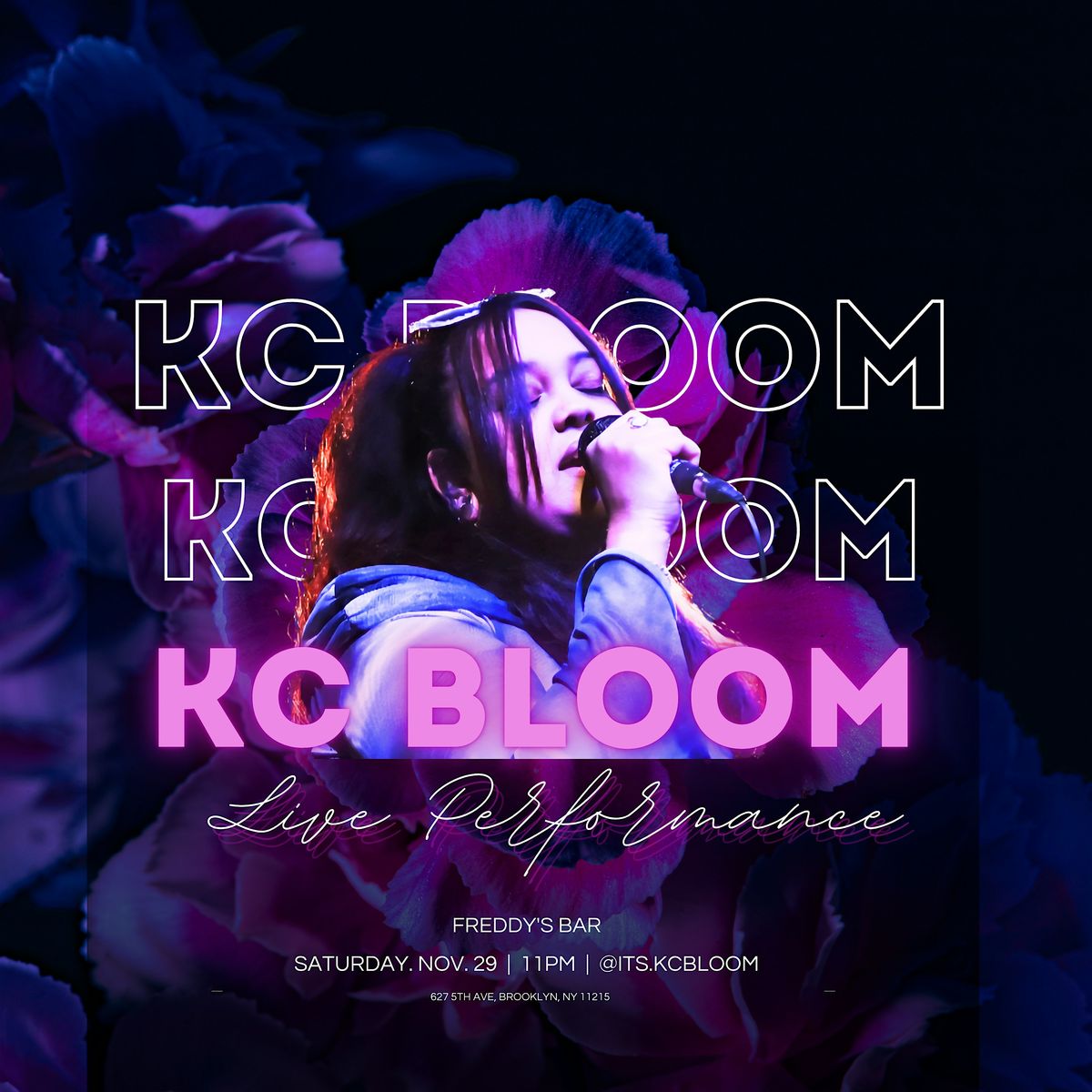 KC Bloom's Live Performance, 29 November | Event in Brooklyn | AllEvents