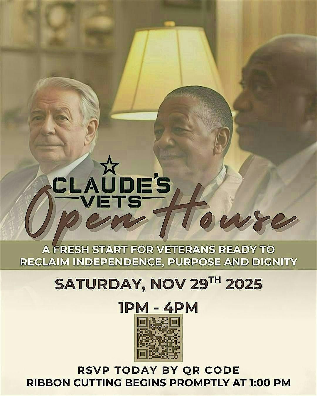 Claude's Veterans' Transitional Home Open House & Ribbon Cutting, 29 November | Event in Cleveland | AllEvents