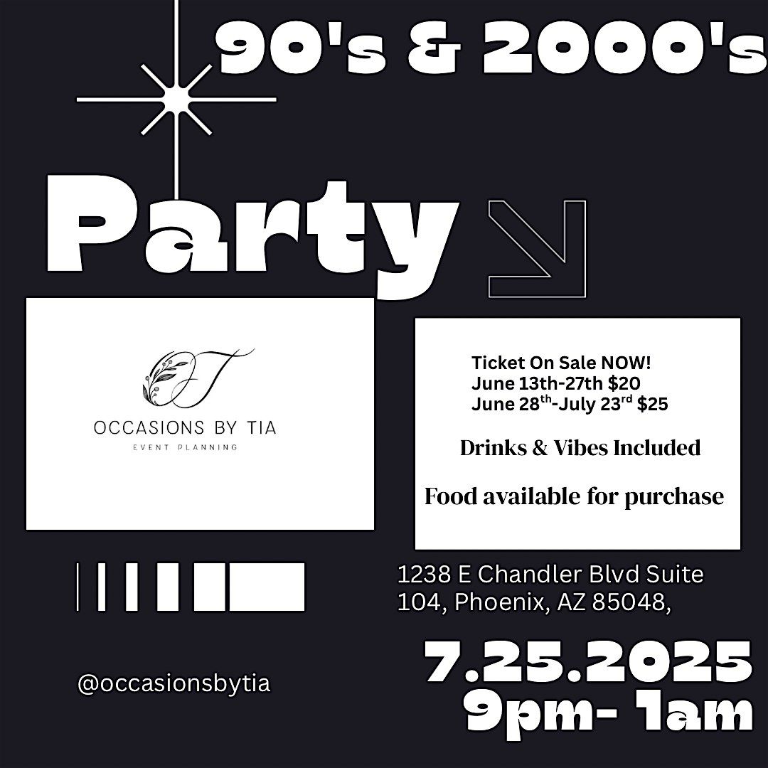 90's & 2000's Party, 25 July | Event in Phoenix | AllEvents