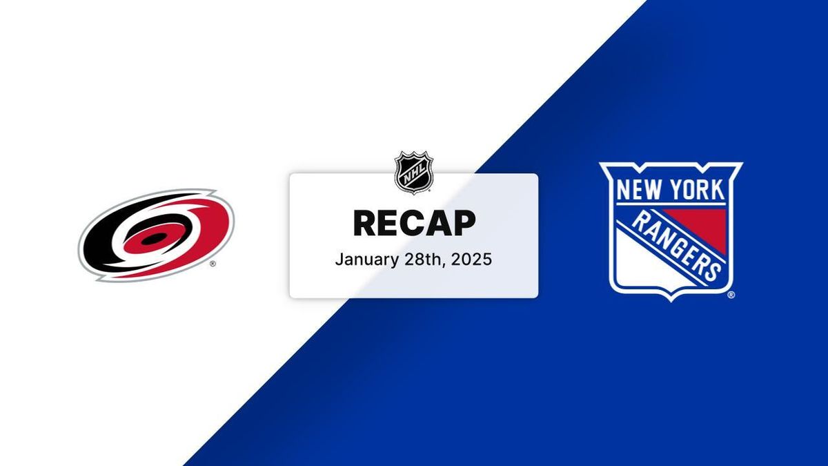 Carolina Hurricanes vs. New York Rangers, 25 November | Event in Raleigh | AllEvents