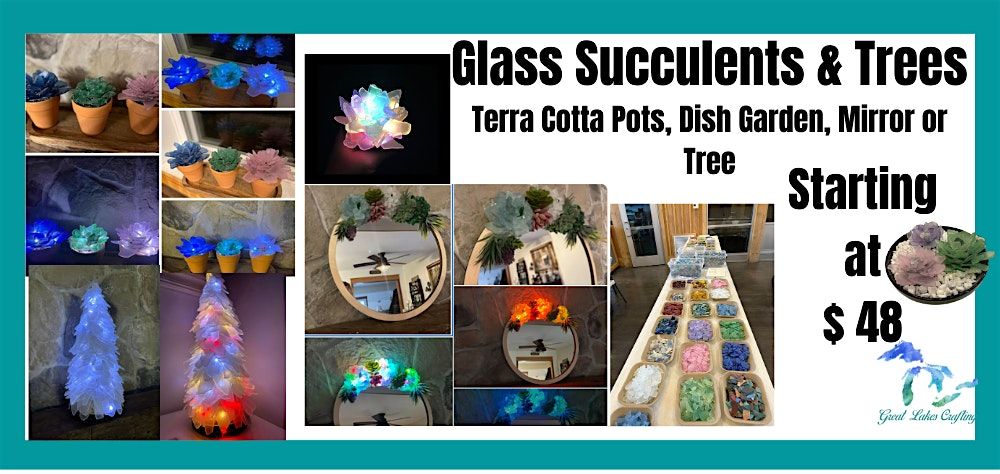 Bay City Glass Succulents or Tree Workshop fundraiser for Busy Bees (MCEO), 4 November | Event in Bay City