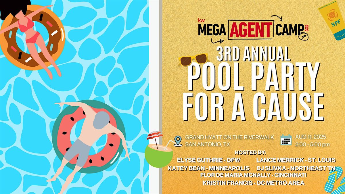 3rd Annual Pool Party at KW MEGA Agent Camp, 11 August | Event in San Antonio | AllEvents