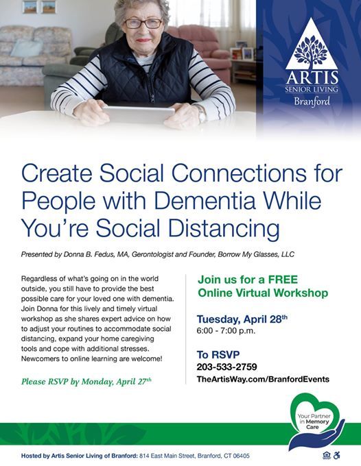 Creating Social Connections For People With Dementia At Artis Senior Living Of Branford Branford