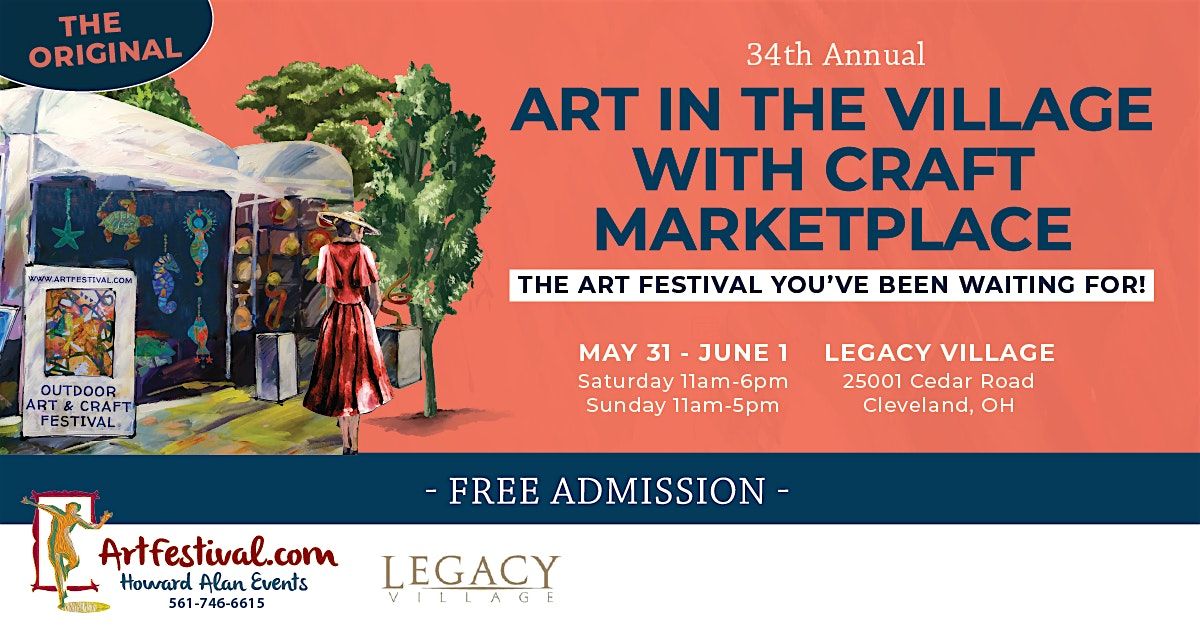 34th Annual Art in the Village with Craft Marketplace, 31 May | Event in Cleveland | AllEvents