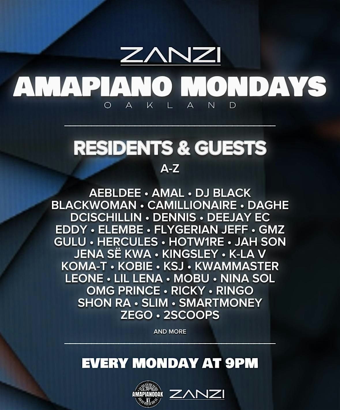 AMAPIANO MONDAY - A Weekly Amapiano & Afrohouse Party! | Event in Oakland | AllEvents