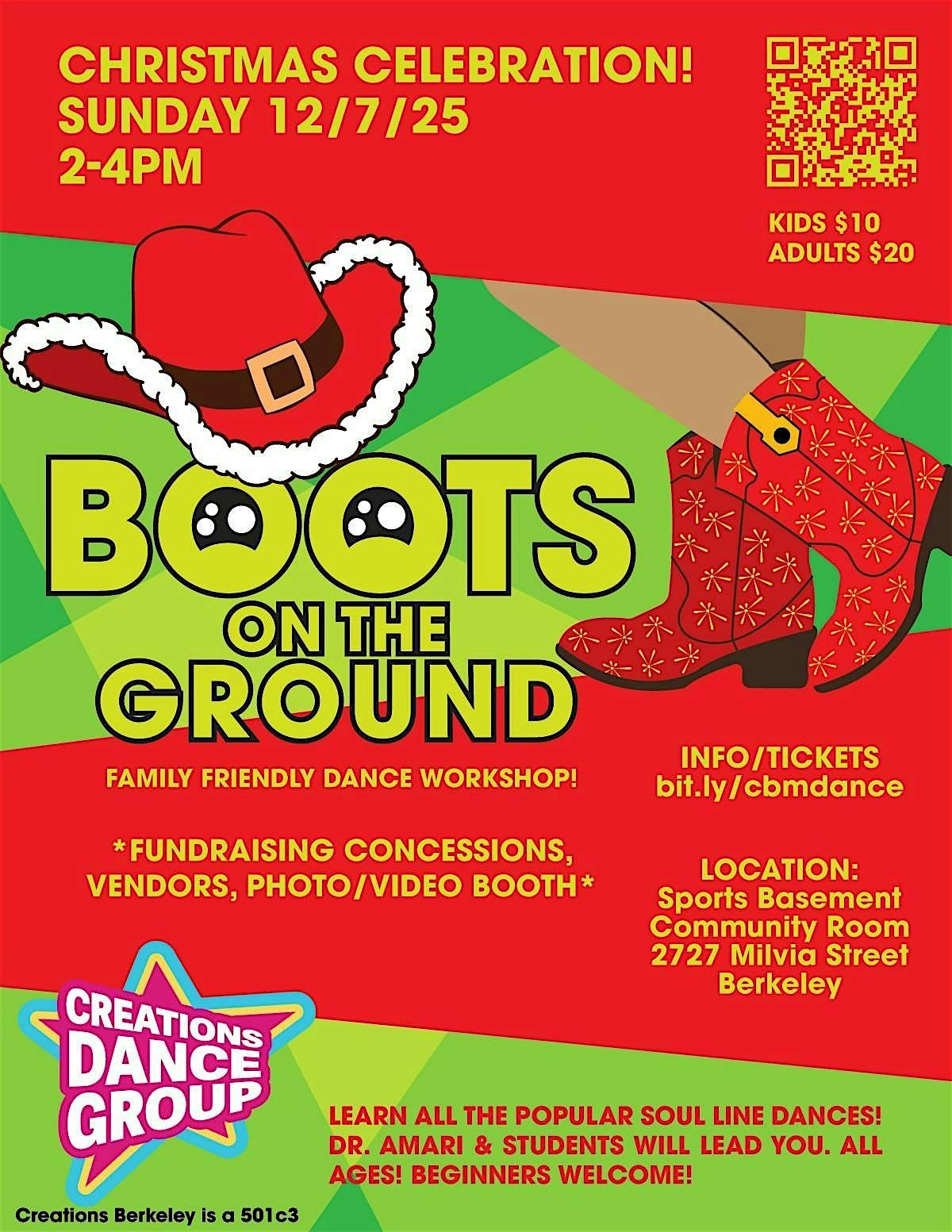 Dance Workshop Soul Line Dancing Workshop Guest Santa, 7 December | Event in Berkeley | AllEvents