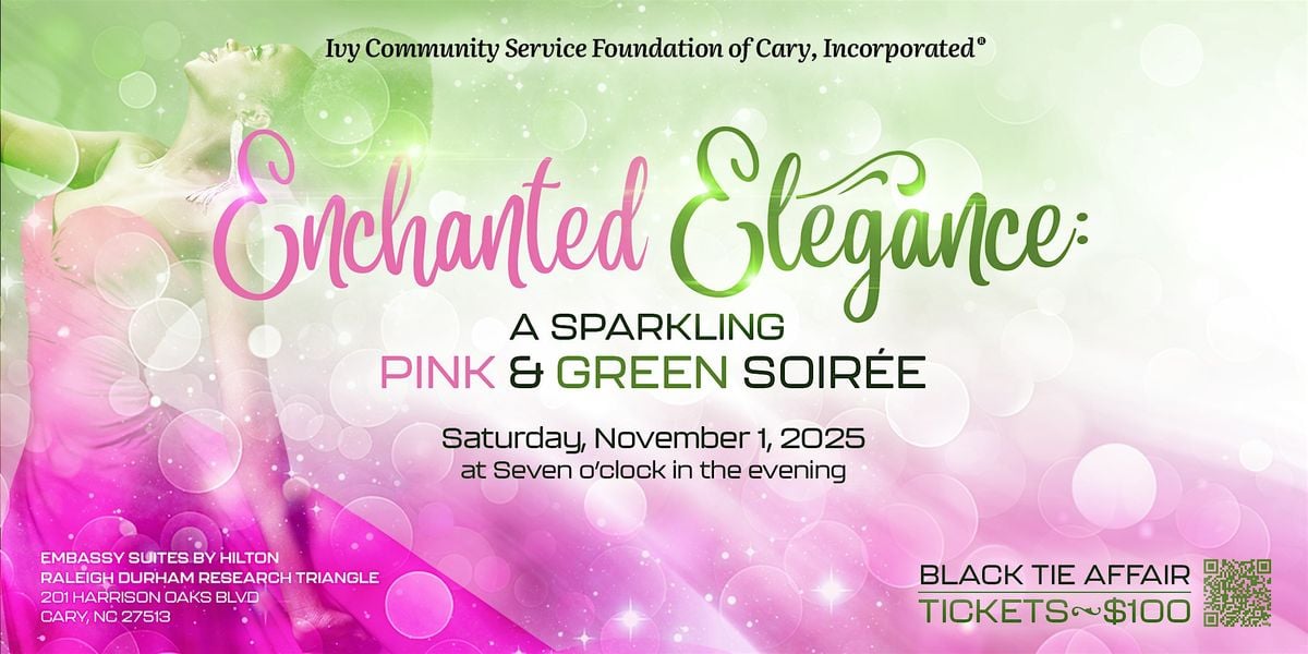 Enchanted Elegance: A Sparkling Pink & Green Soirée, 1 November | Event in Cary | AllEvents