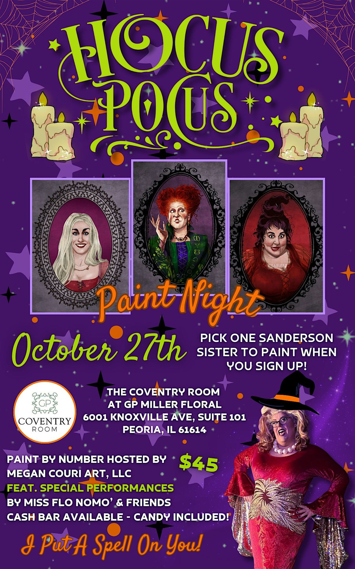 Hocus Pocus Paint by Number Halloween Event, 27 October | Event in Peoria | AllEvents