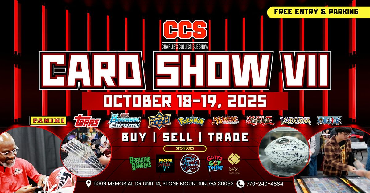 CCS Card Show VII, 18 October | Event in Stone Mountain | AllEvents