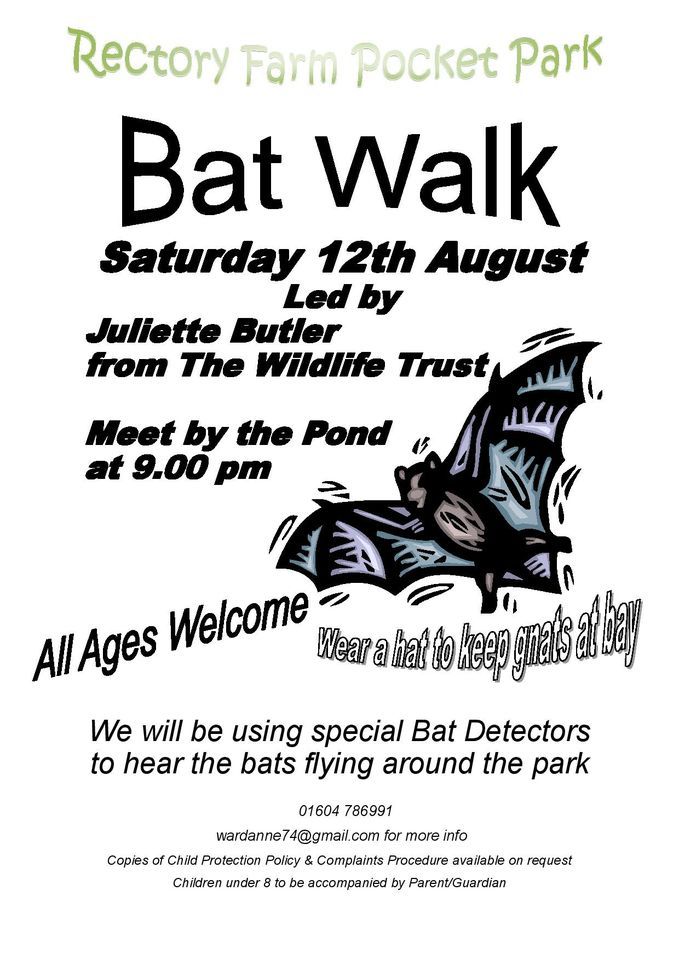 Bat Walk in Rectory Farm Pocket Park, Northampton, Rectory Farm Pocket