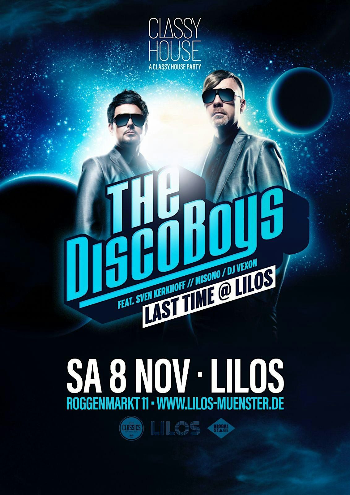 LAST TIME: THE DISCO BOYS LIVE @ LILOS | SA 08.11.25, 8 November | Event in Münster | AllEvents