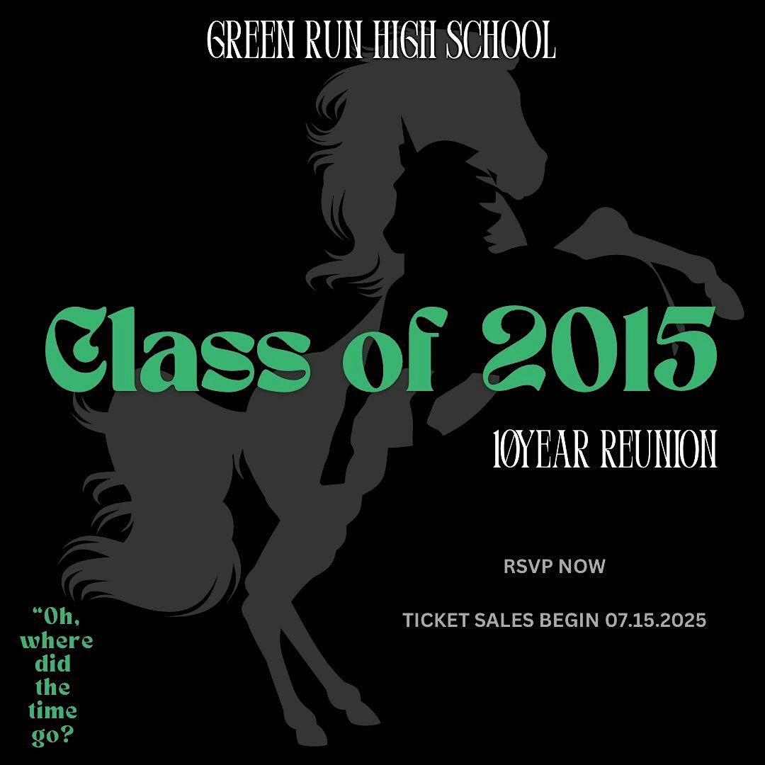 Green Run High School Class of 2015 – 10-Year  Reunion, 24 October | Event in Virginia Beach | AllEvents