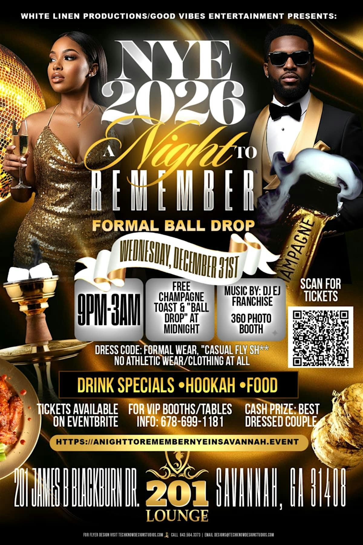 “A NIGHT TO REMEMBER “ NEW YEARS EVE PARTY, 31 December | Event in Savannah | AllEvents