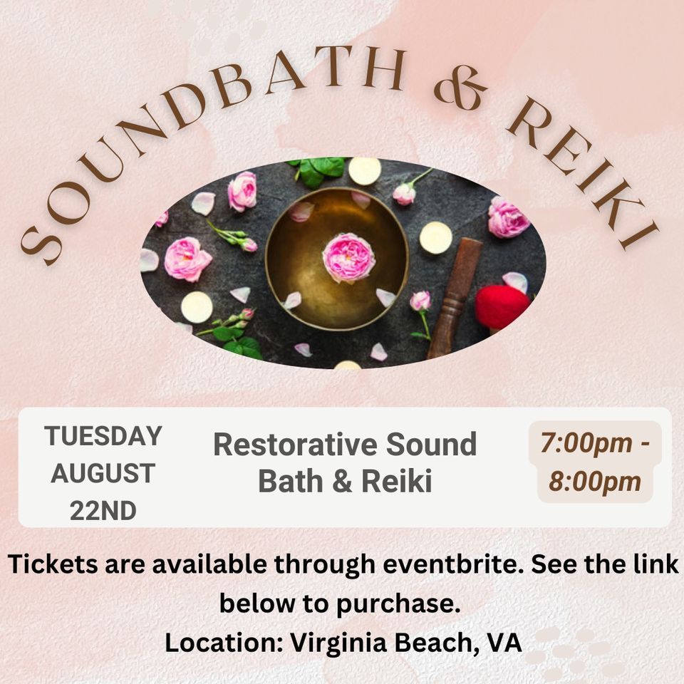 Restorative Sound Bath & Reiki Meditation, 4239 Holland Road Suite 712