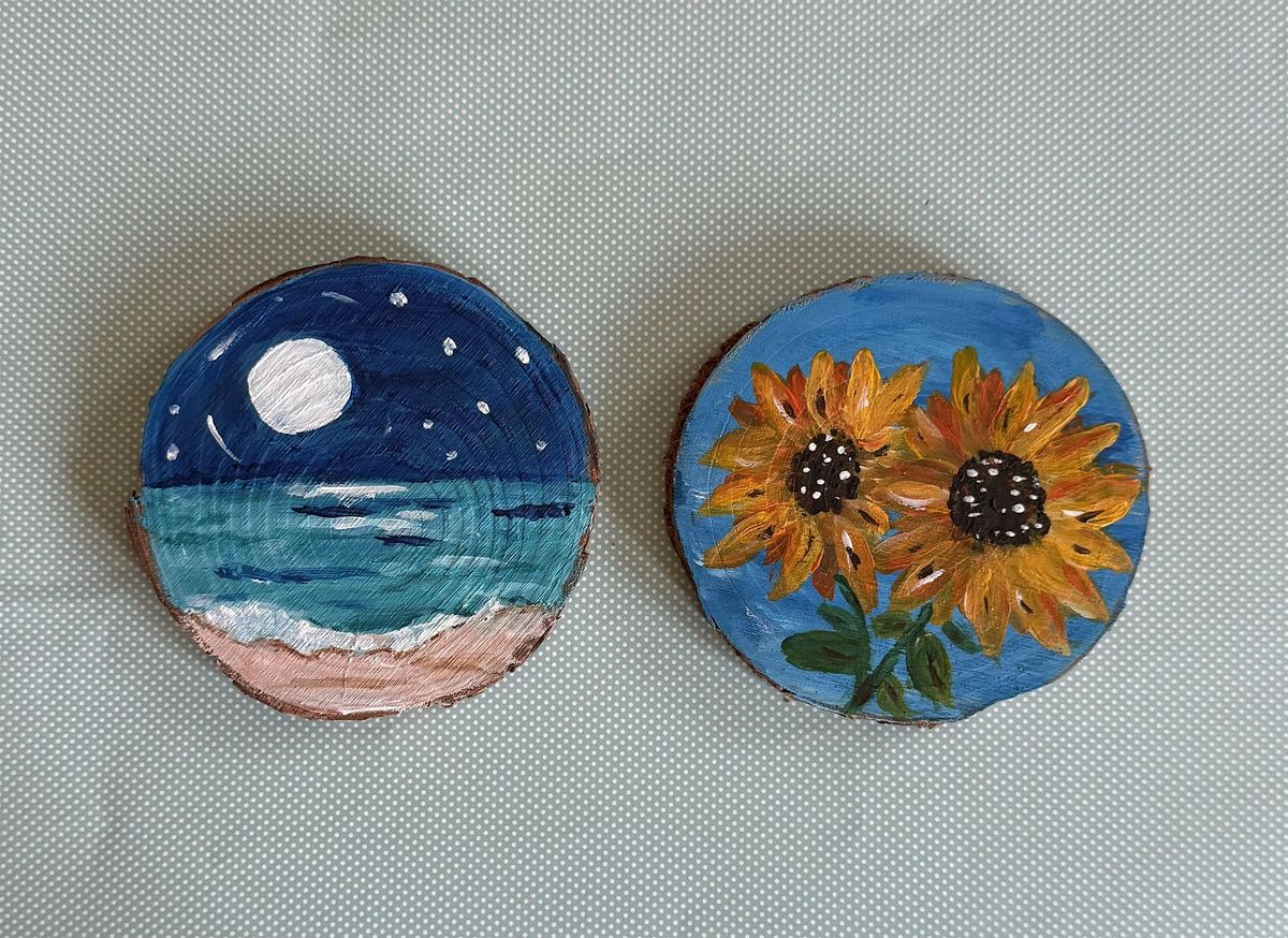 Paint and Sip Wooden Coasters, 22 August | Event in Bowie | AllEvents