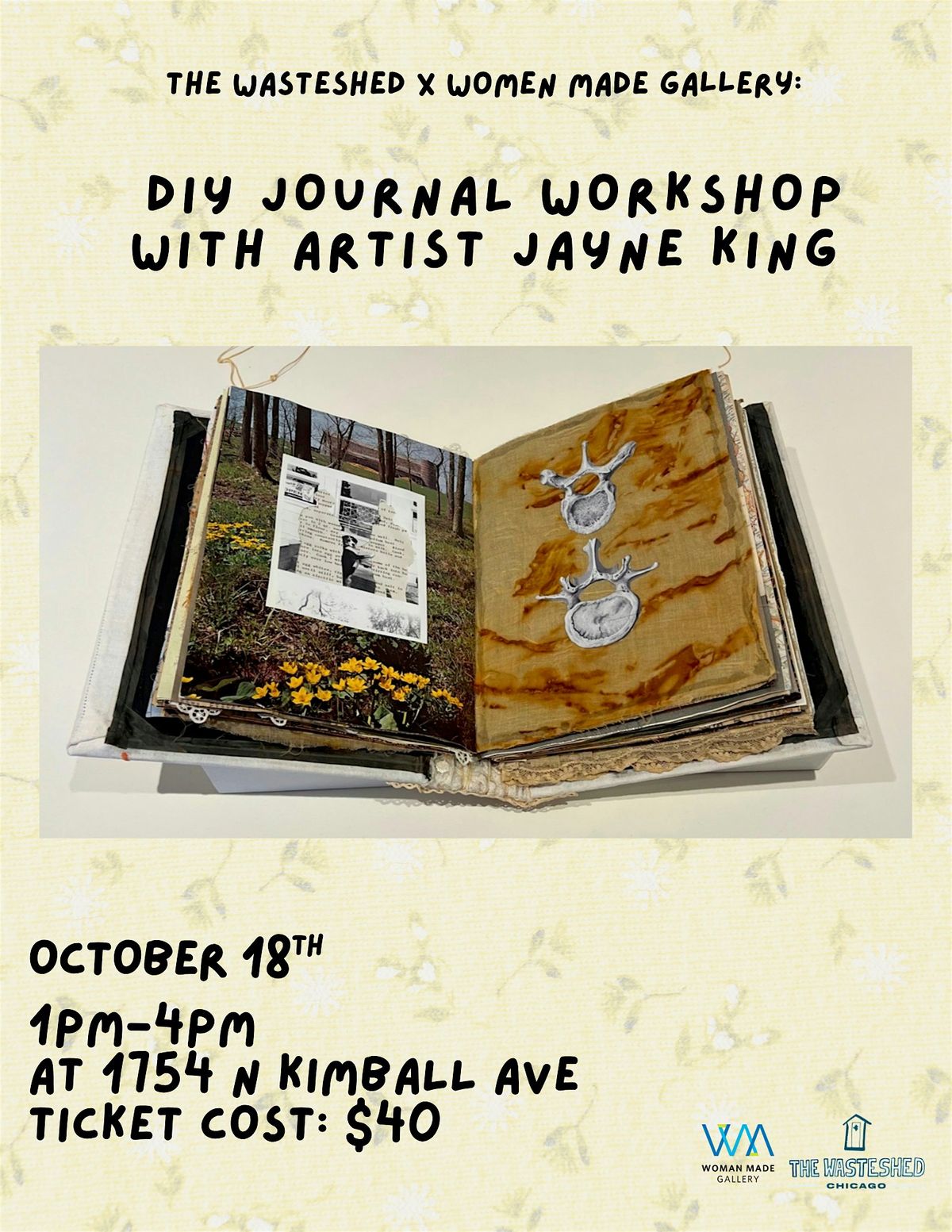 DIY Journal Making with Artist Jayne King, 18 October | Event in Chicago | AllEvents