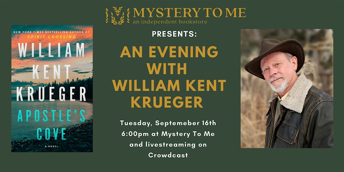 Live@MTM: William Kent Krueger, 16 September | Event in Madison | AllEvents