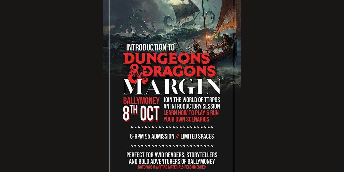 Introduction to Dungeons & Dragons, 8 October | Event in Ballymoney | AllEvents
