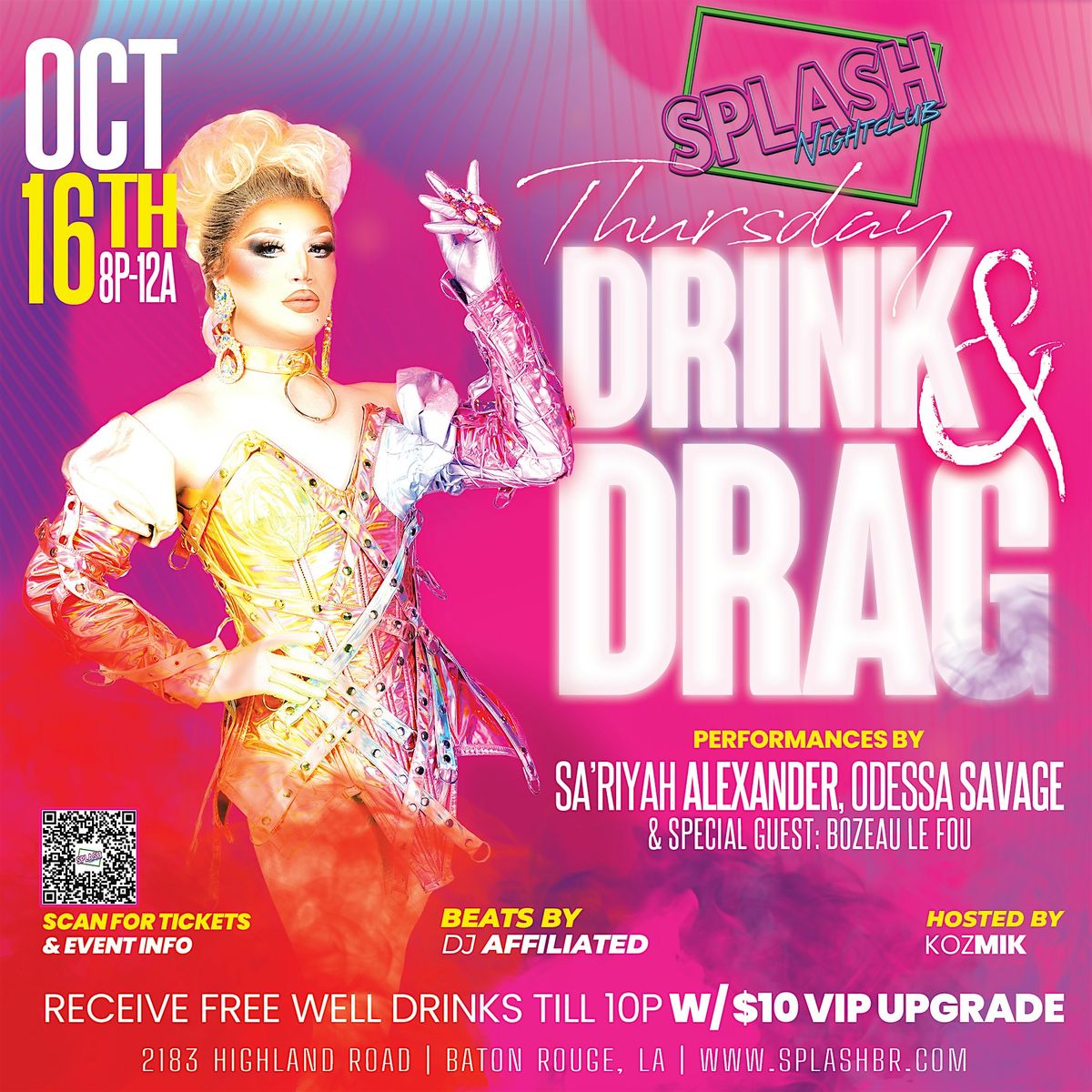 Thursday Dring & Drag, 16 October | Event in Baton Rouge | AllEvents
