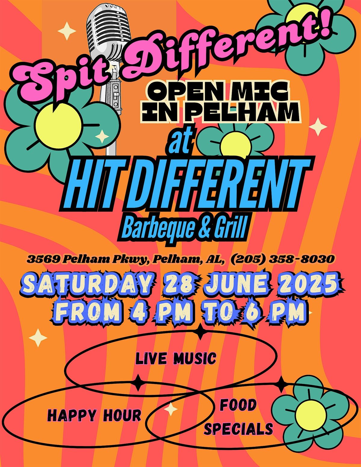 SPIT DIFFERENT!, 28 June | Event in Pelham | AllEvents