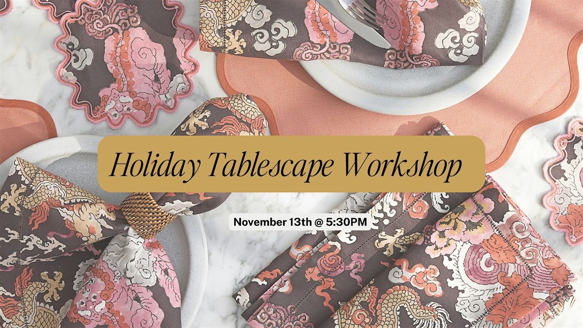 Holiday Tablescape Workshop with THREAD & Vie de la Fete, 13 November | Event in Columbus | AllEvents