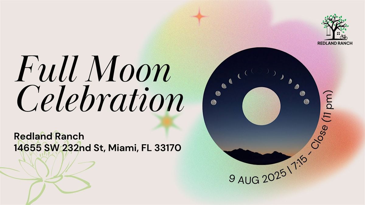 Full Moon Celebration, 9 August | Event in Miami | AllEvents
