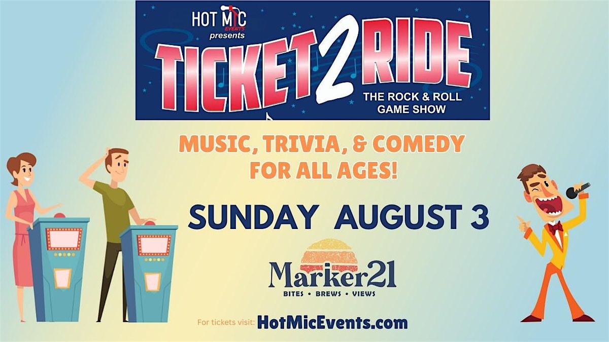 Interactive Rock & Roll Comedy Game Show @ Marker 21 in Wolfeboro NH 8/3/25, 3 August | Event in Wolfeboro