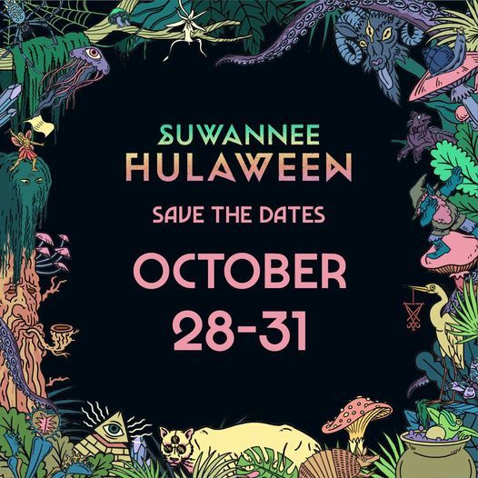 Suwannee Hulaween 2021 Spirit Of The Suwannee Music Park Jennings October 28 To November 1 Allevents In Black And White Suwannee Hulaween Map 2022