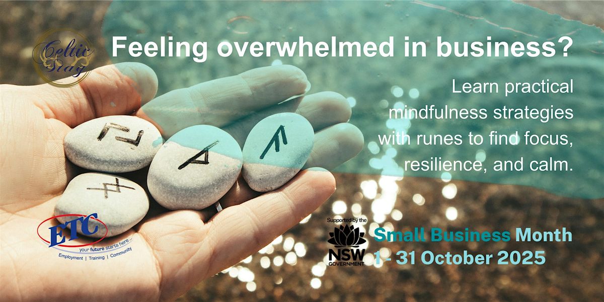 Mindfulness with Runes – Stress Relief for Small Business Owners, 29 October | Event in Maitland | AllEvents