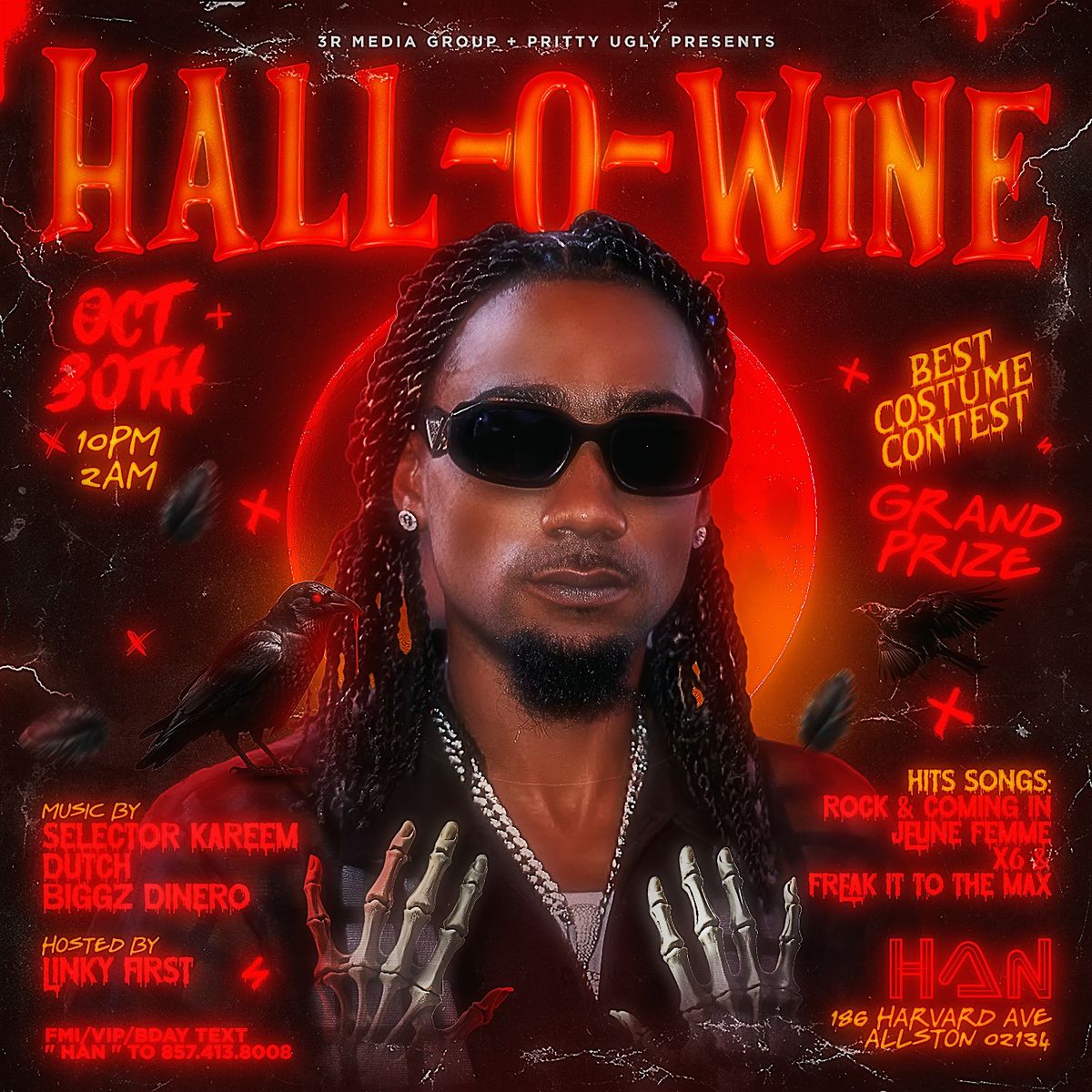 HALL-O-WINE (Pritty Ugly Media), 30 October | Event in Boston | AllEvents