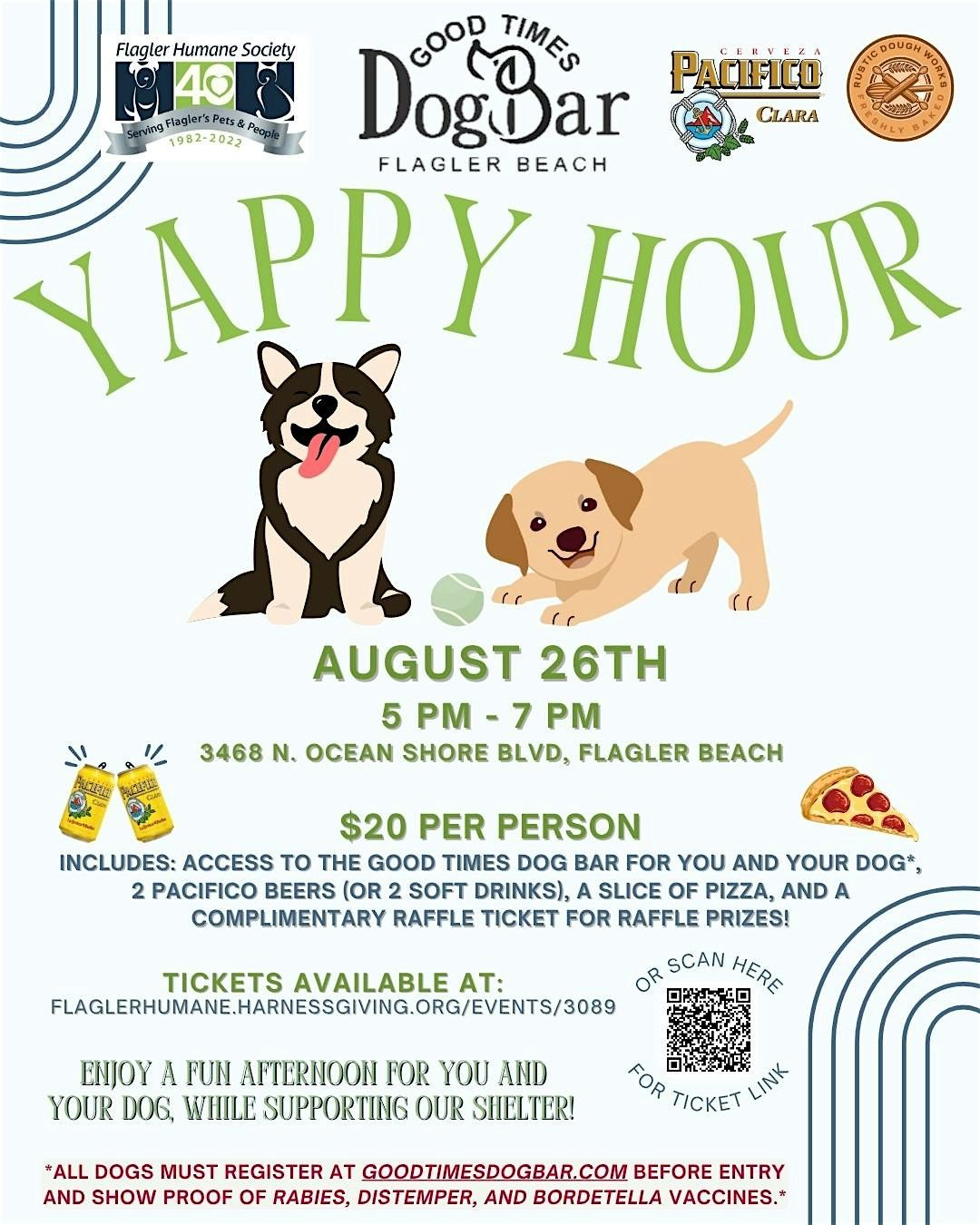 Yappy Hour at Good Times Dog Bar!, 26 August | Event in Flagler Beach | AllEvents