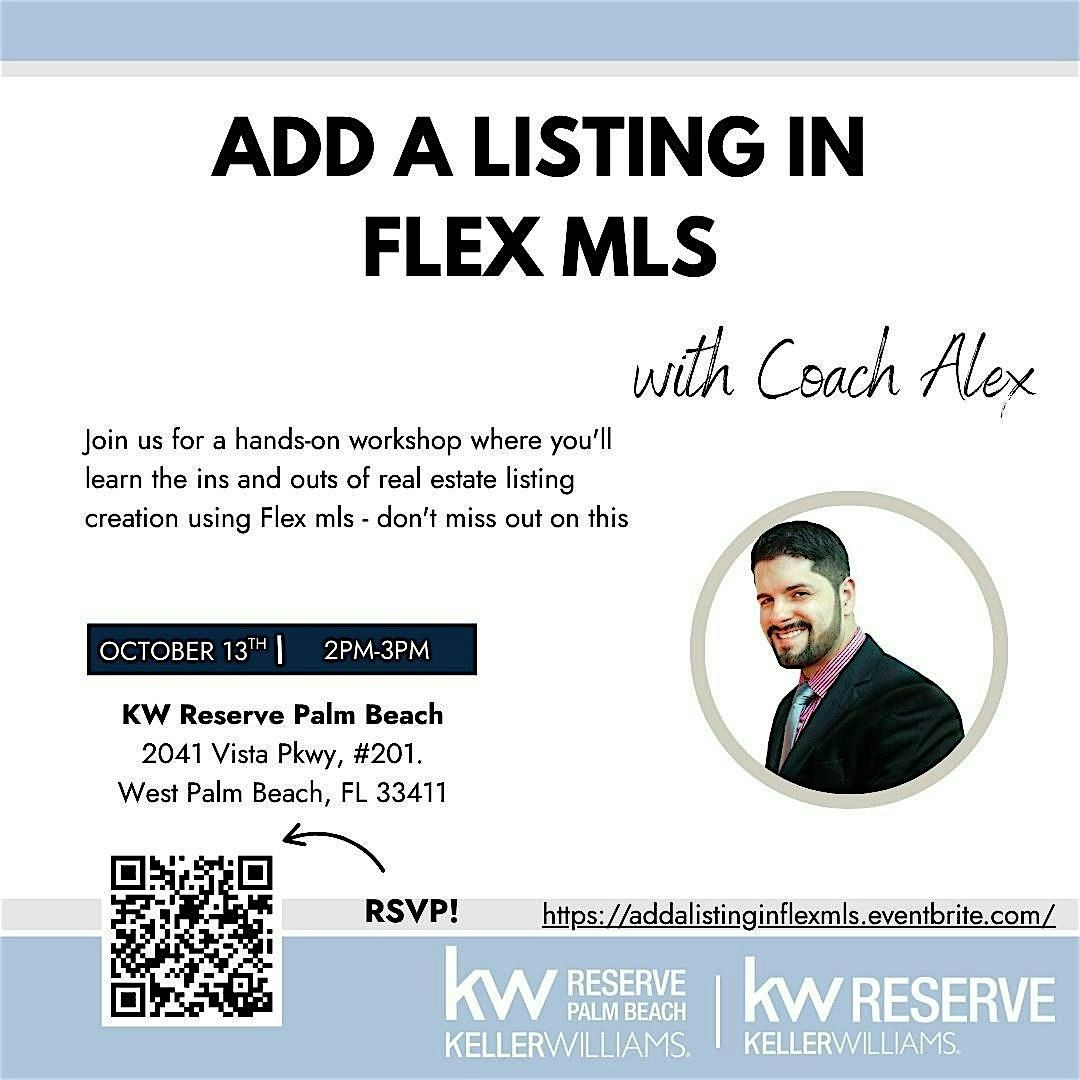 Add a Listing in FlexMLS, 13 October | Event in West Palm Beach | AllEvents