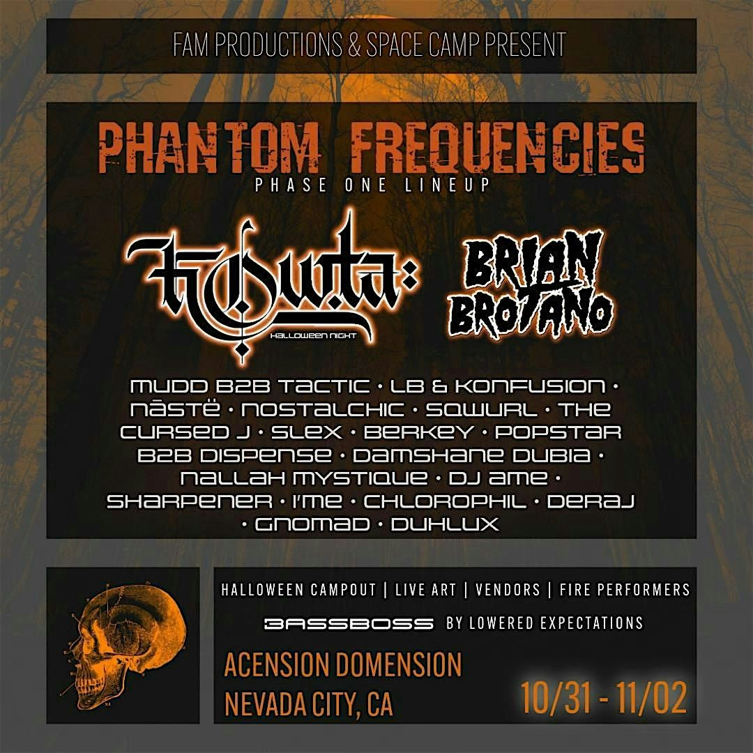 PHANTOM FREQUENCIES HALLOWEEN MUSIC CAMPOUT, 31 October | Event in Nevada City | AllEvents
