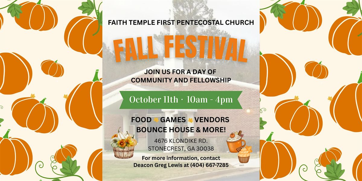 COMMUNITY FALL FEST 2025, 11 October | Event in Stonecrest | AllEvents
